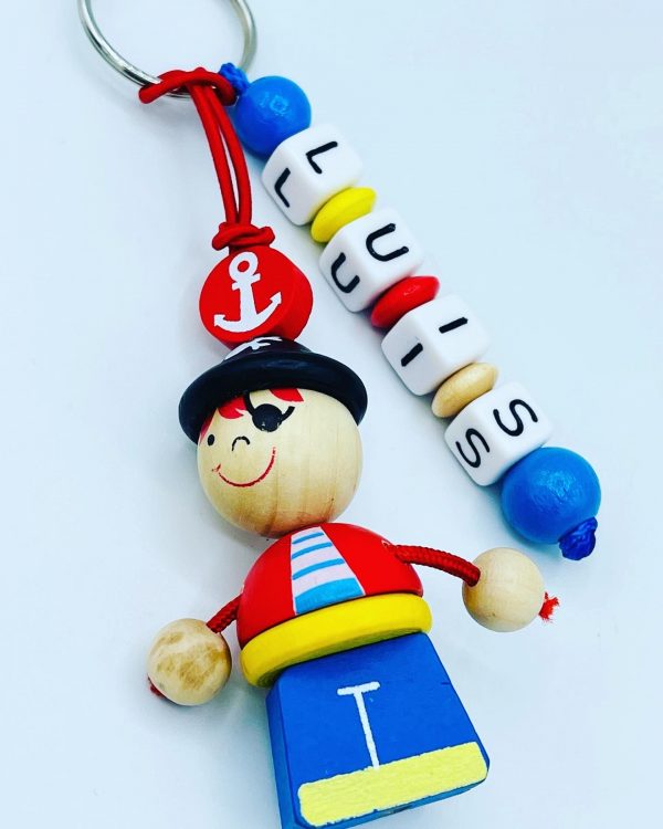 Schlüsselanhäger "Pirat" mit Namen – Bild 2