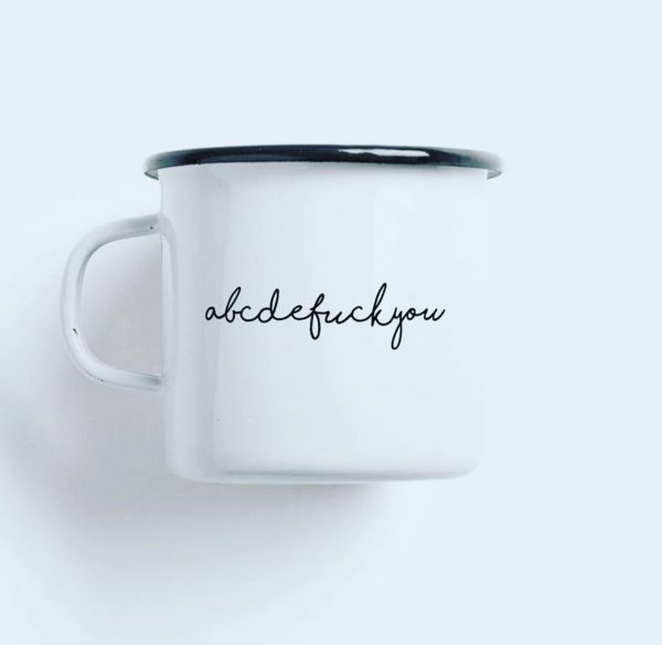 Tasse Emaille, mit verschiedenen Sprüchen – Bild 10