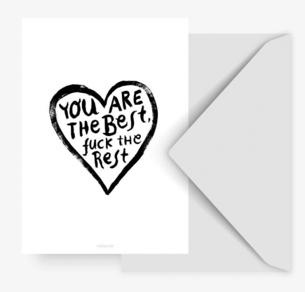 Postkarte "The Best"