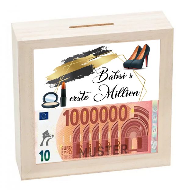 Spardose " Meine 1 Million" personalisiert – Bild 3