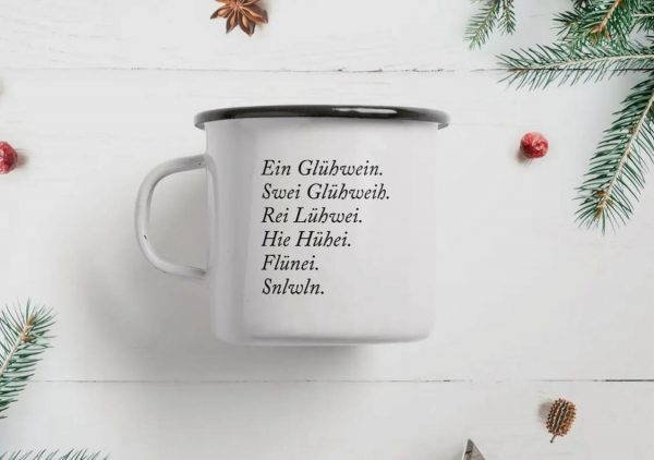 Tasse Emaille, mit verschiedenen Sprüchen – Bild 14