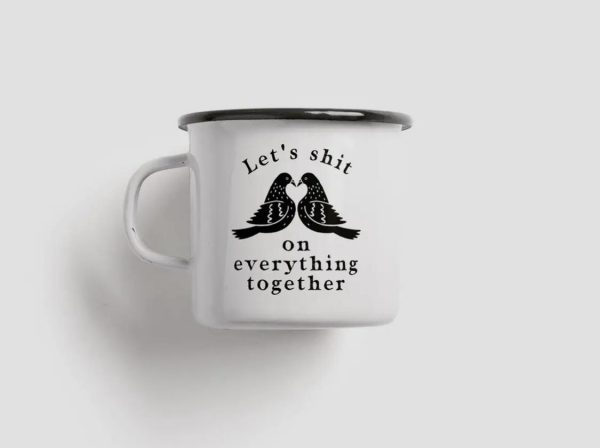 Tasse Emaille, mit verschiedenen Sprüchen – Bild 13