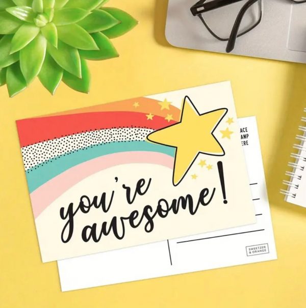 Postkarte "you're awesome!"
