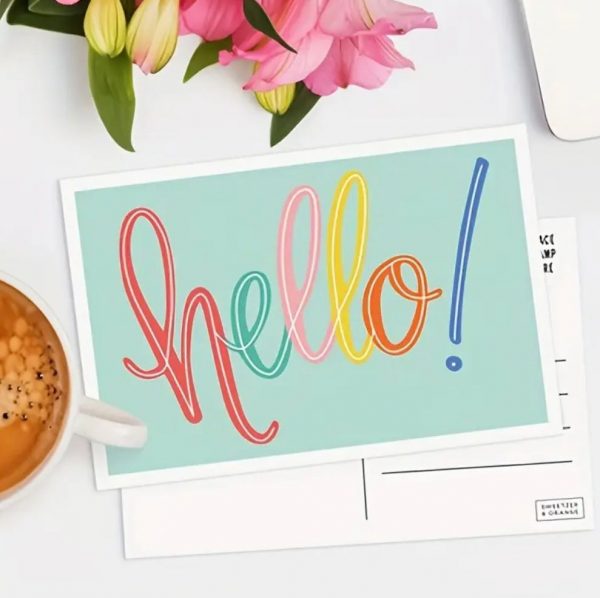 Postkarte "hello!"