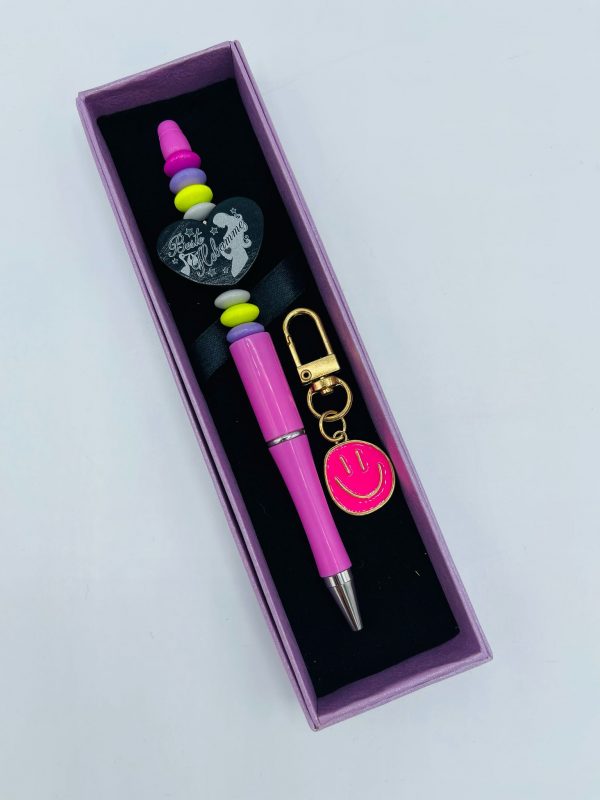 Kugelschreiber pink in Geschenkbox "Beste Hebamme"