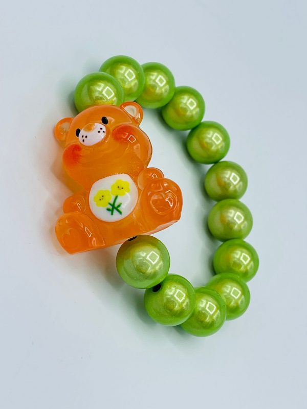 Glücksbärchen Perlen Armband - leuchtet im Dunklen – Bild 3